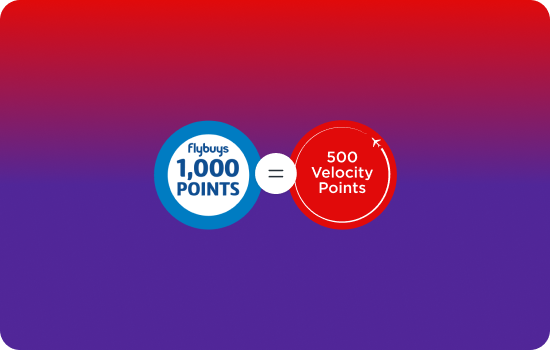 1000 Flybuys points roundel = 500 velocity points roundel
