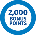 2000 bonus points roundel