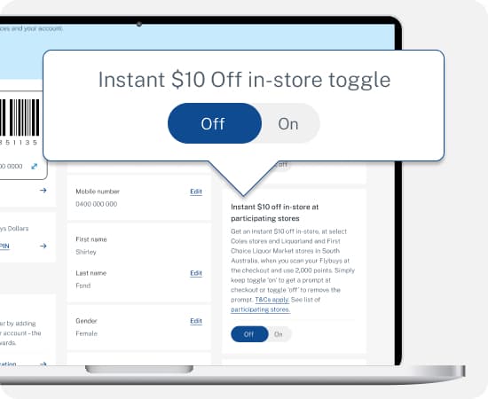 Flybuys website