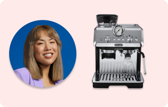 Flybuys 50 member, Anna and coffee machine