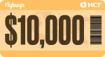 $10,000 Flybuys travel voucher